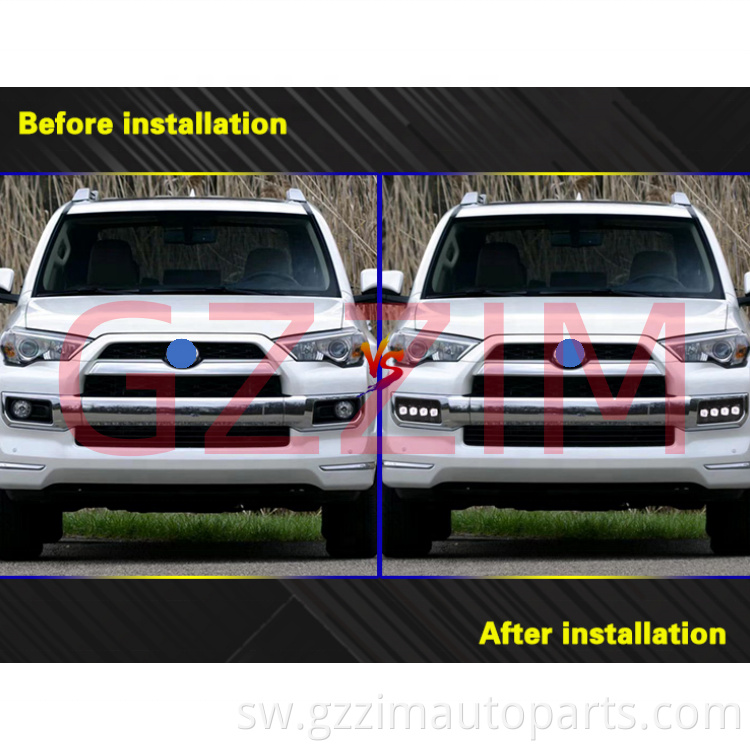Sehemu za gari za gari wakati wa mchana zinazoendesha taa za LED DRL kwa 4Runner 2013-2022
